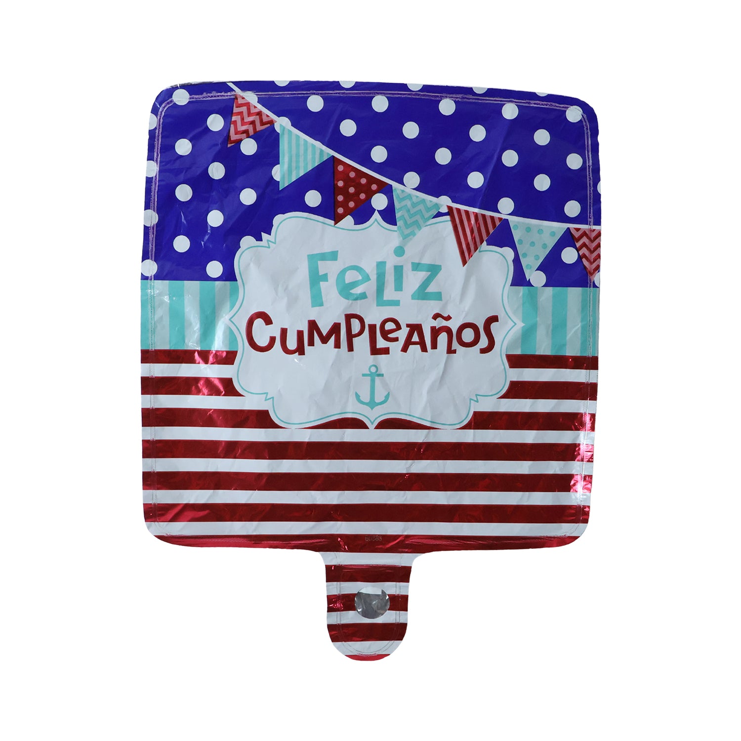 Square Feliz Cumpleanos Birthday Foil Balloon For Decoration (1 Pc)