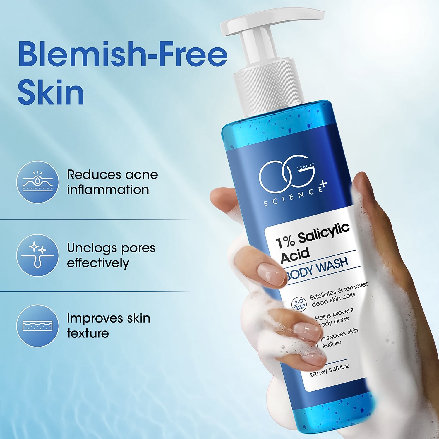 Og Beauty Science  1 Salicylic Acid Body Wash (250ml  1 Pc)