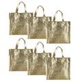 Small Size Non Woven Fabric Bag With Handle 28 x 25 cm Gift Paper bag, Carry Bags, gift bag, gift for Birthday, gift for Festivals, Season's Greetings and other Events(Gold)(Pack of 12) - Image 1