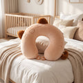 U-shaped Travel Neck Pillow Cute Cat Soft Plush Pillow With Ears (1 Pc)