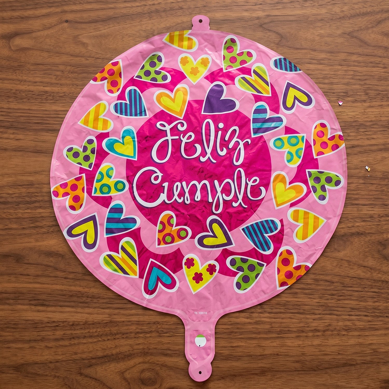 Round Feliz Cumple Birthday Foil Balloon For Party Decoration (1 Pc)