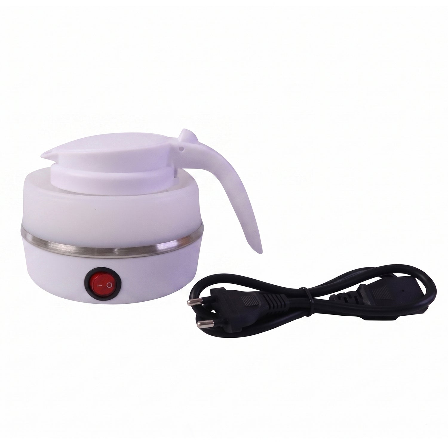 Collapsible Travel Electric Kettle 600ml Foldable Silicone Water Boiler (1 Pc)