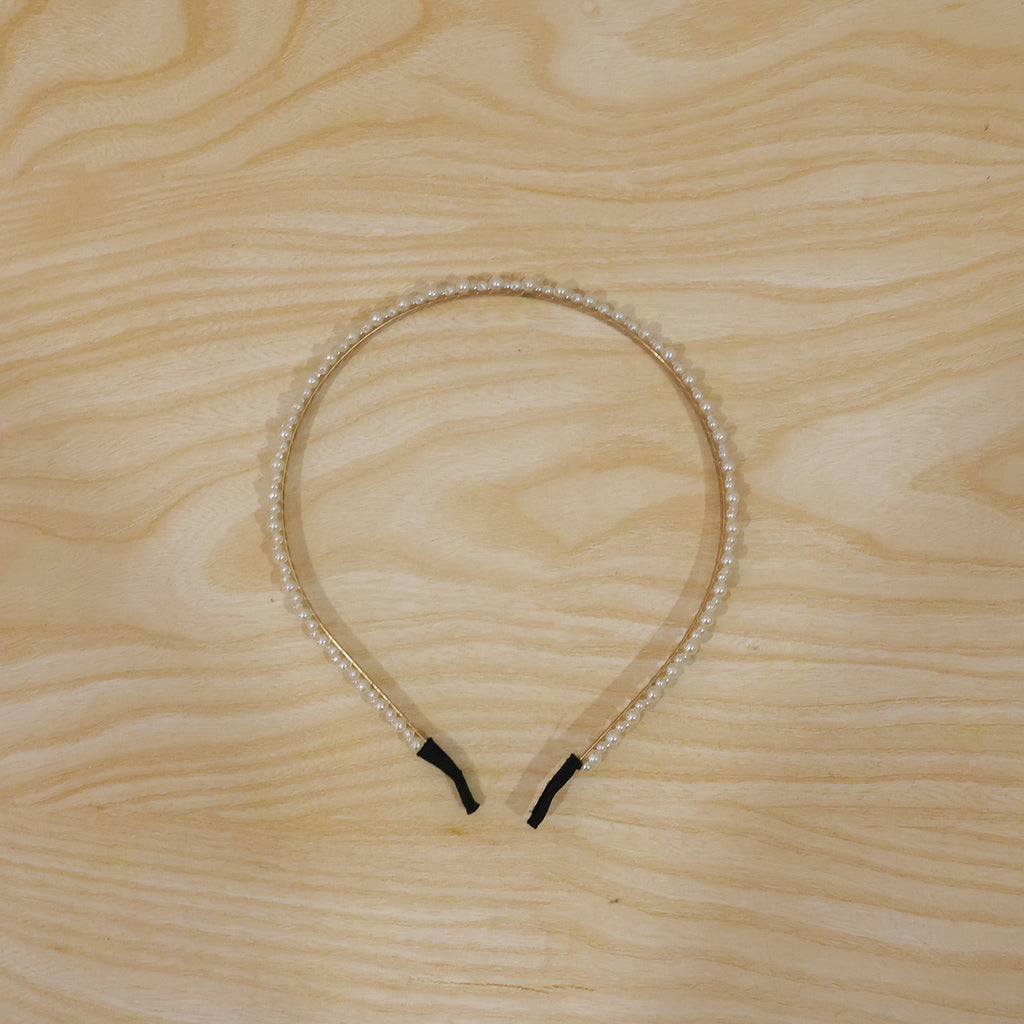 Double Layer Pearl Hairband Stylish Headband For Girls (1 Pc)