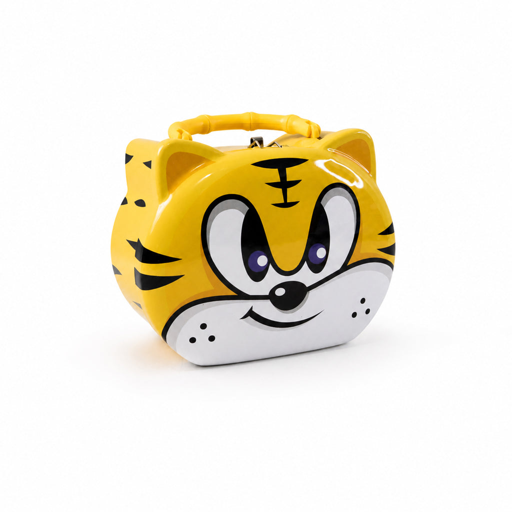 Cute Cartoon Design Metal Piggy Bank With Lock And Key (1 Pc Mix Design)
