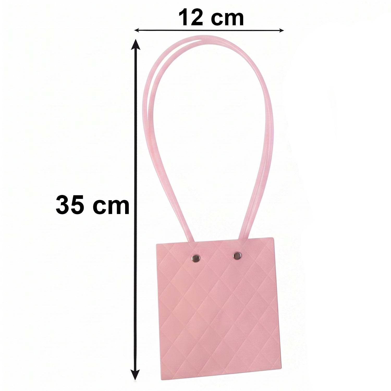 Stylish Foldable Flower Packaging Bag With Handle For Bouquet And Gifting (1 Pc)