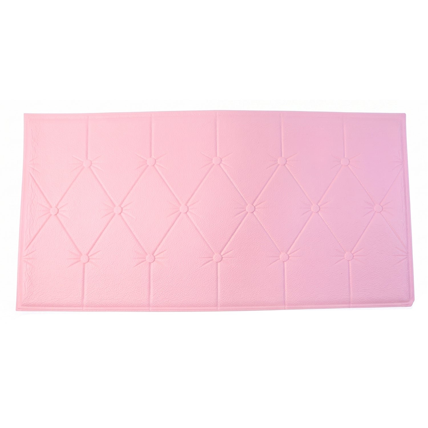 Self Adhesive 3d Foam Wall Panel Cushion Wallpaper (1 Pc Pink 69x35 Cm)