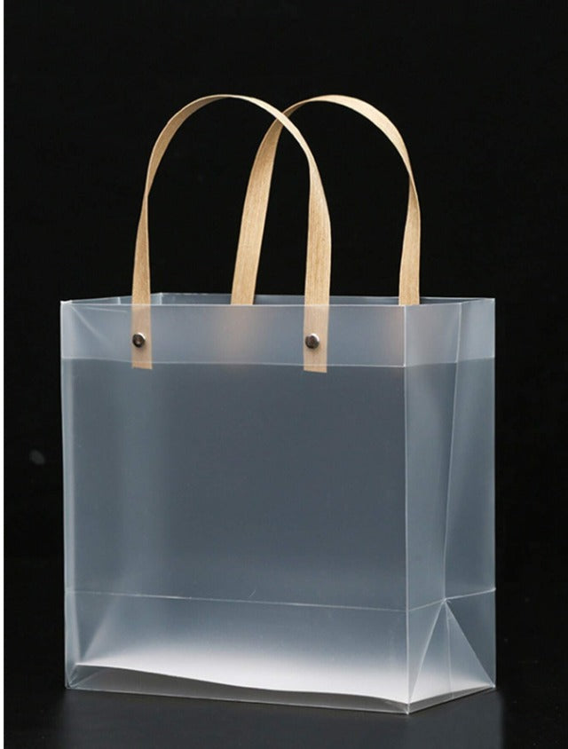 Big size (33 X 11 X 25 CM)Translucent Bags Goodie Bags With Handle Gift bag, hamper bag, Carry Bags, shopping gift bag, gift for Gifting, Presents, Return Gifts, Birthday, Party, Festivals (Big) - Image 2