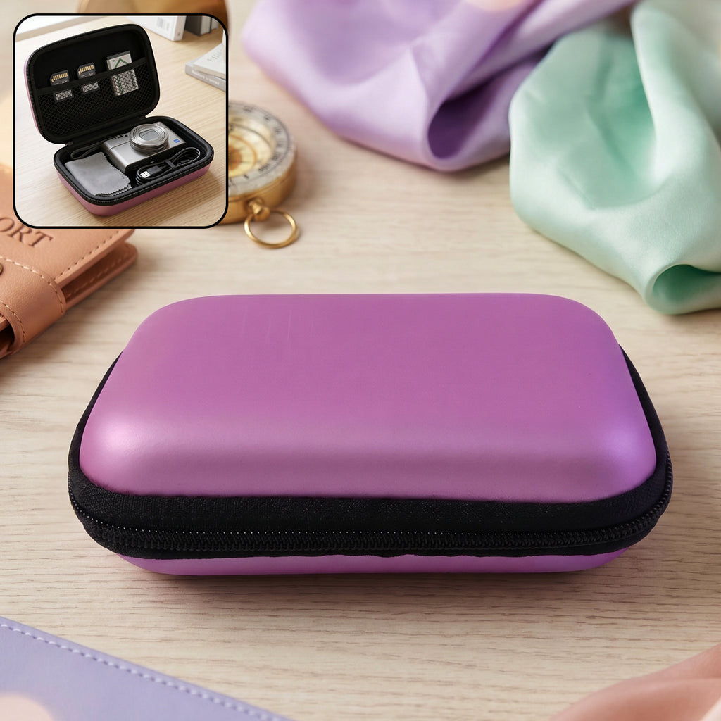 Mini Multi-purpose Travel Storage Case For Earphone Cable Sd Card (1 Pc)