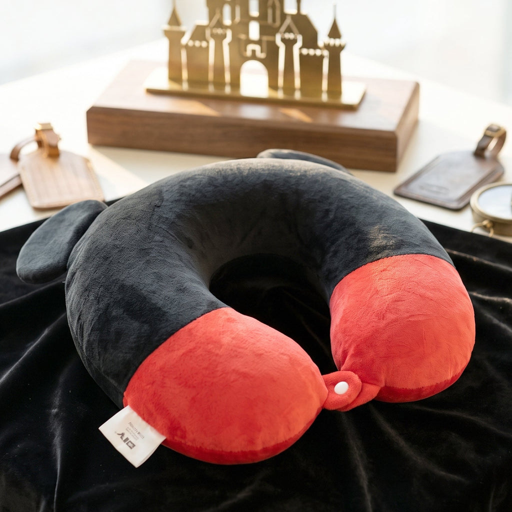 U-shaped Travel Neck Pillow Cute Character Soft Plush Pillow With Ears (1 Pc)