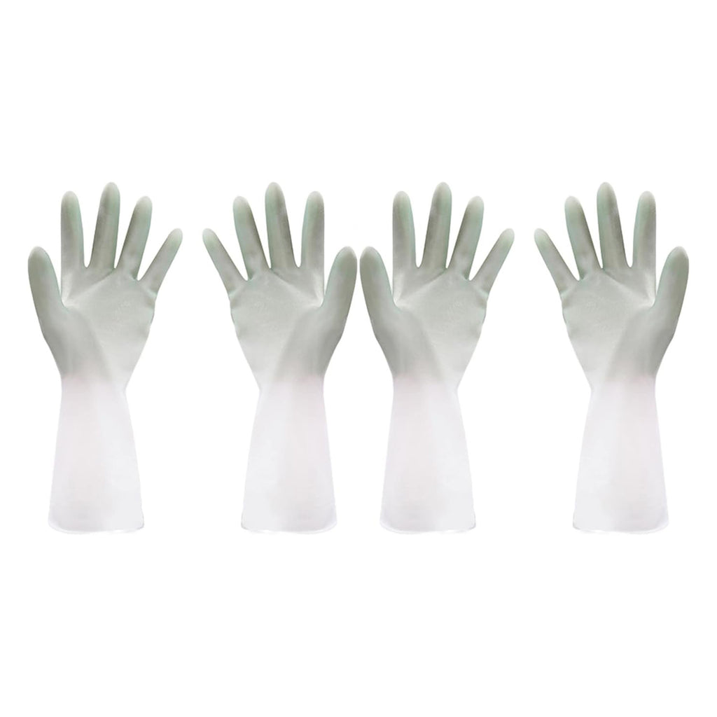 Latex Household Gloves (2 Pair  Mix Color)