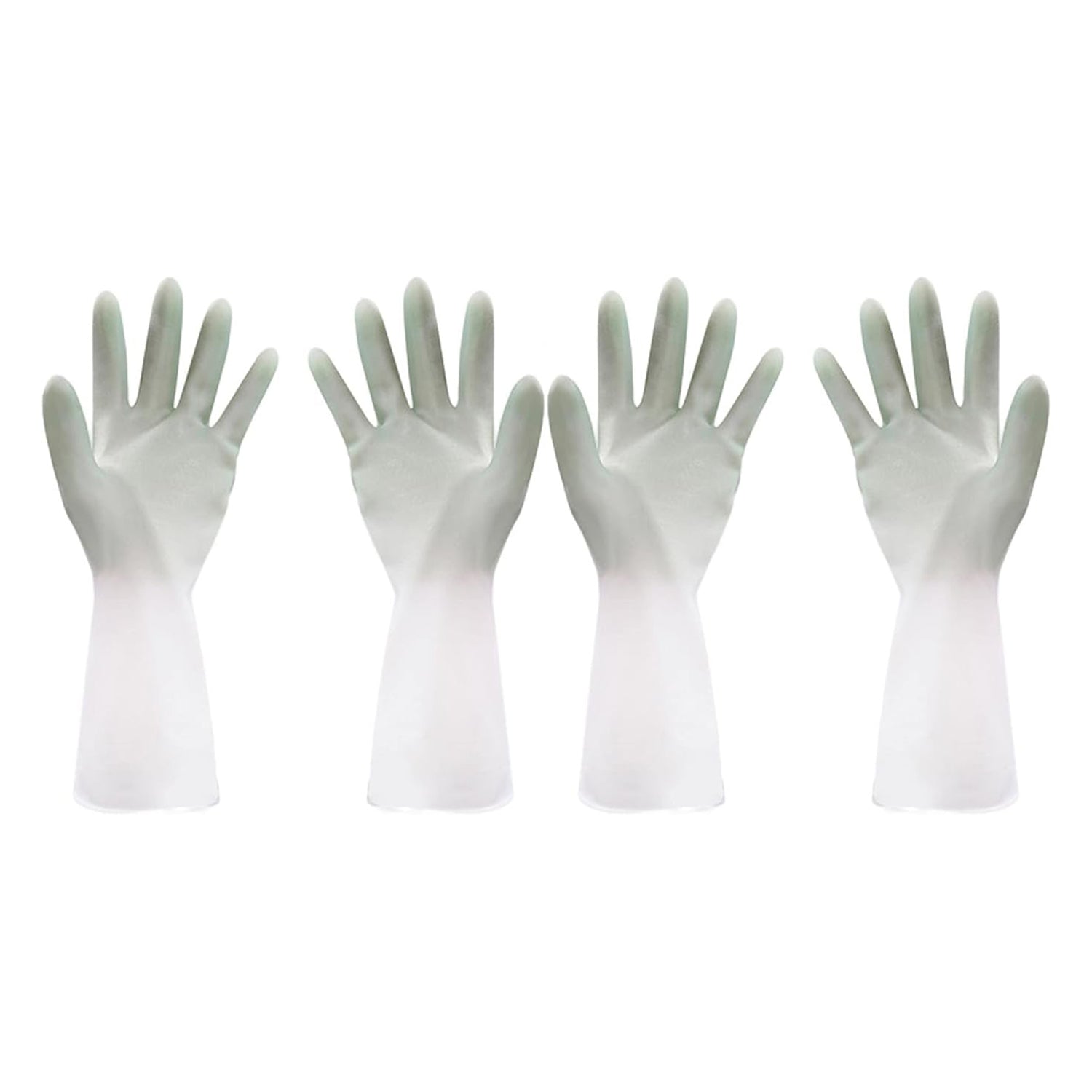 Latex Household Gloves (2 Pair  Mix Color)