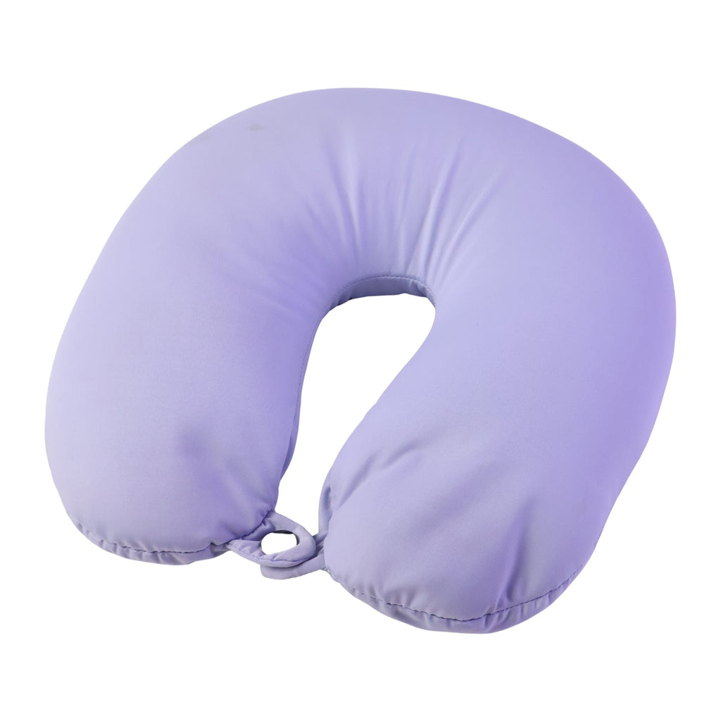U-shaped Travel Neck Pillow Soft Comfortable Support Pillow With Snap Button (1 Pc)