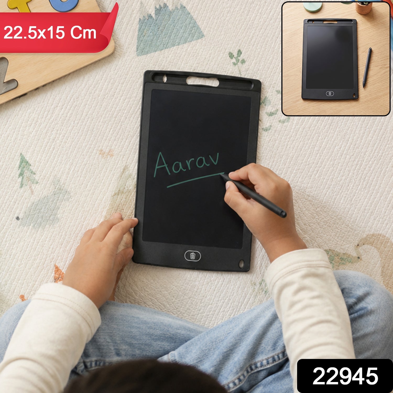 Lcd Writing Tablet With Stylus Pen For Kids Drawing And Learning (1 Pc)