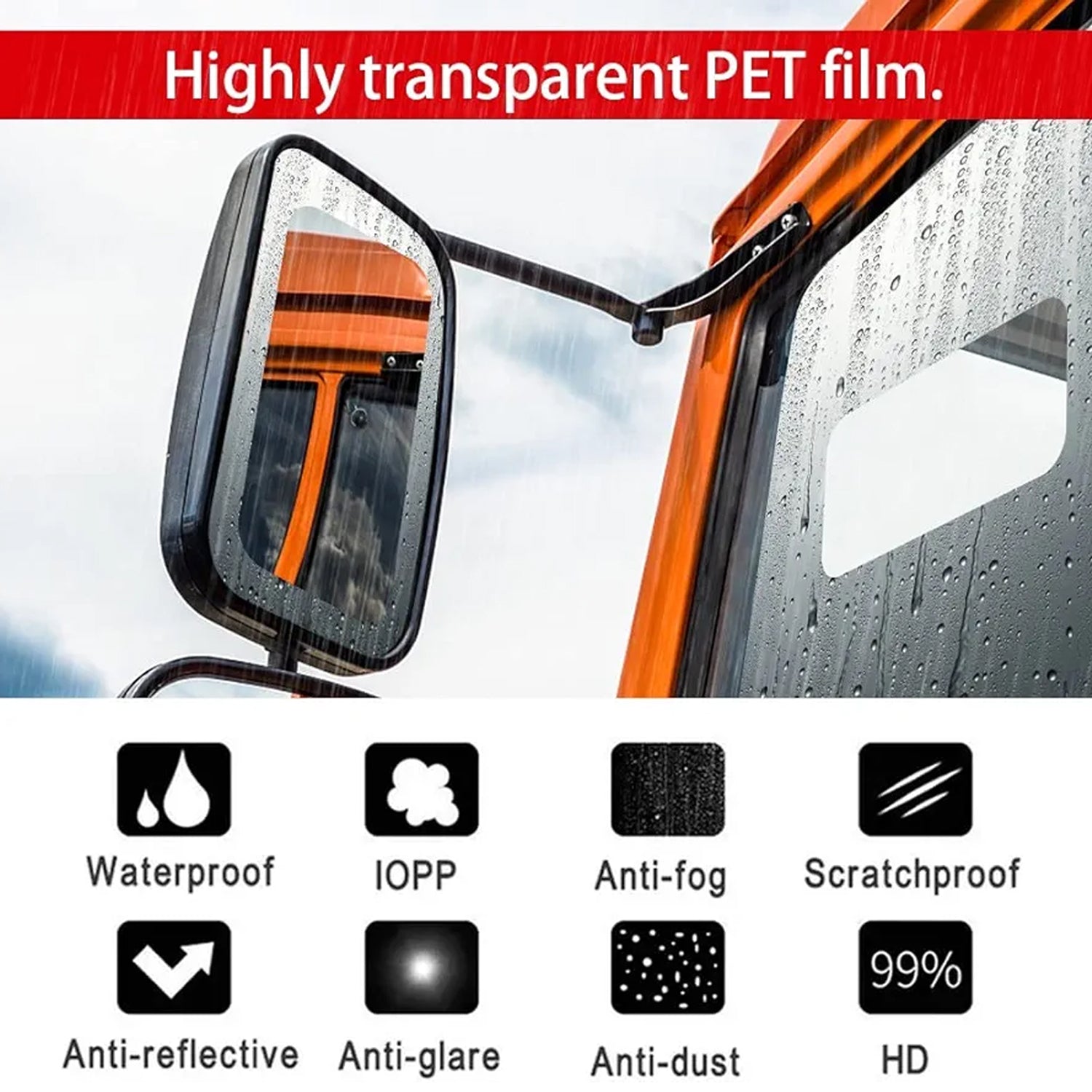 Mirror Protection Film Set (2-piece 2018 Cm)