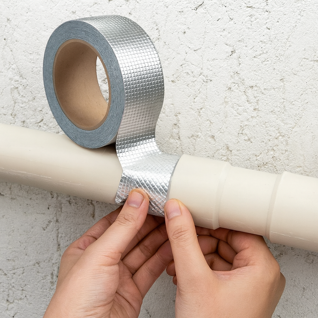 Self-Adhesive Heat-Resistant Aluminum Foil Tape â€“ High-Temperature Insulation (0.9mm) - Image 1
