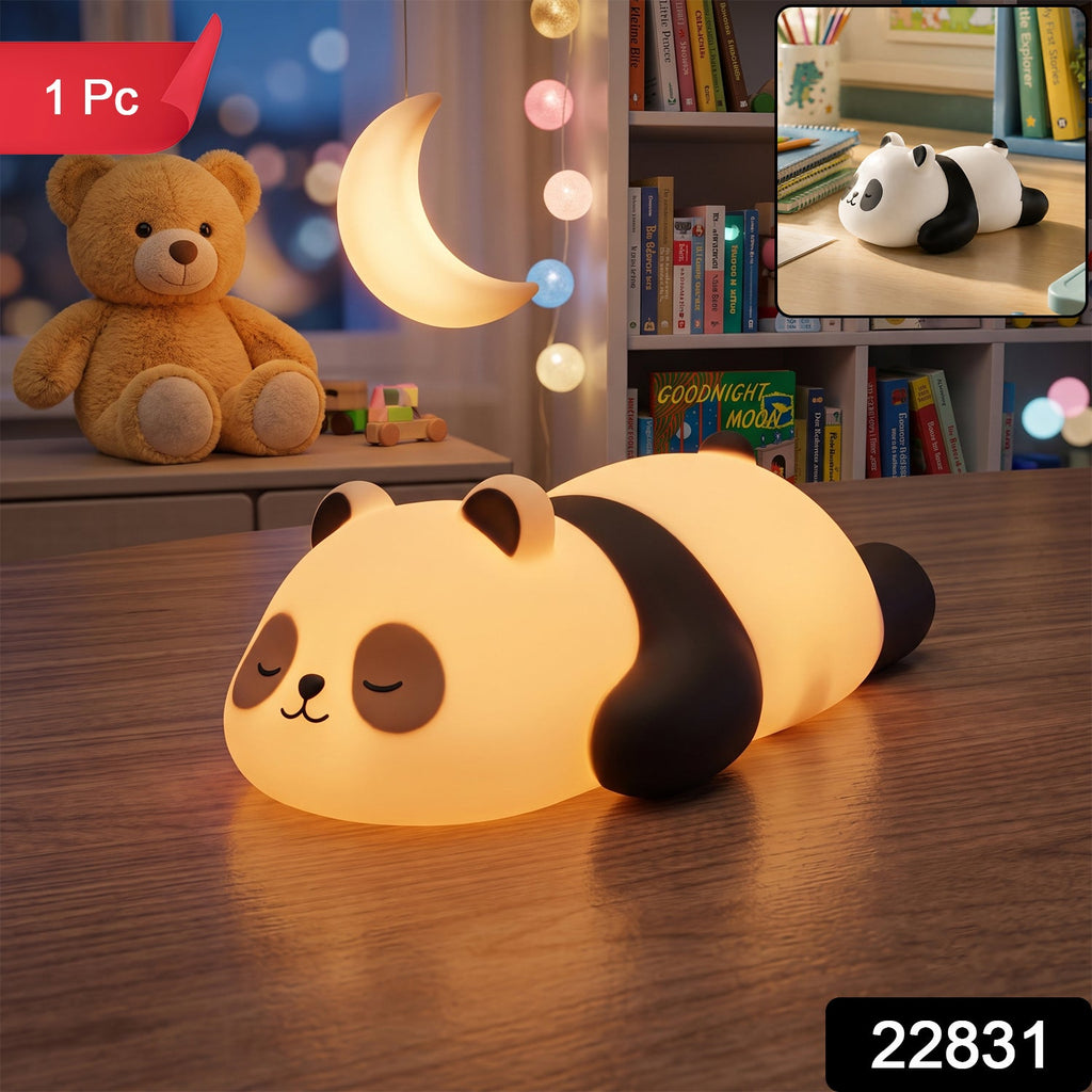Sleeping Panda Led Night Light Cute Silicone Bedside Lamp For Kids (1 Pc)