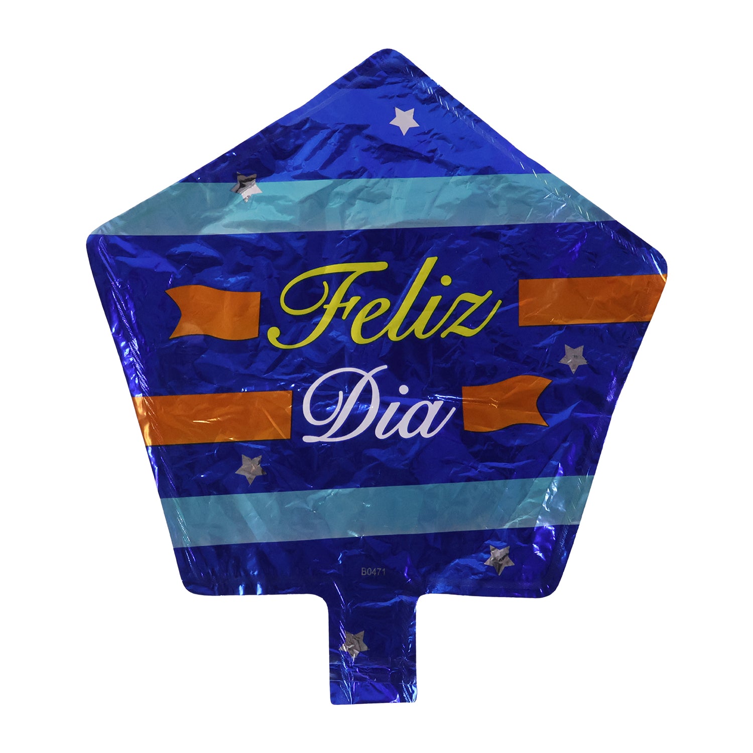 Blue Star Feliz Dia Foil Balloon For Birthday Party Decoration (1 Pc)