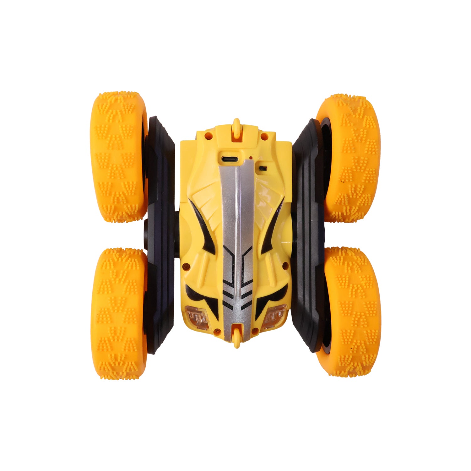Remote Control Double Flip Stunt Car Rechargeable Rc Toy For Kids Play (1 Pc)