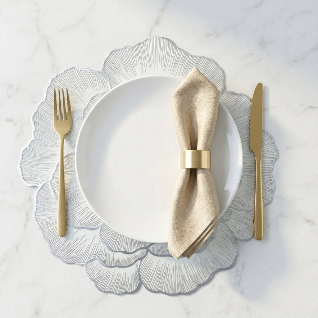 Heat resistant floral table mat