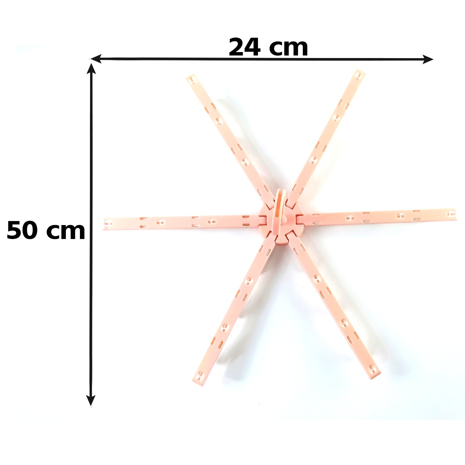 Foldable Clothes Drying Hanger With Clips Plastic Multi-clip Drying Rack (1 Pc)