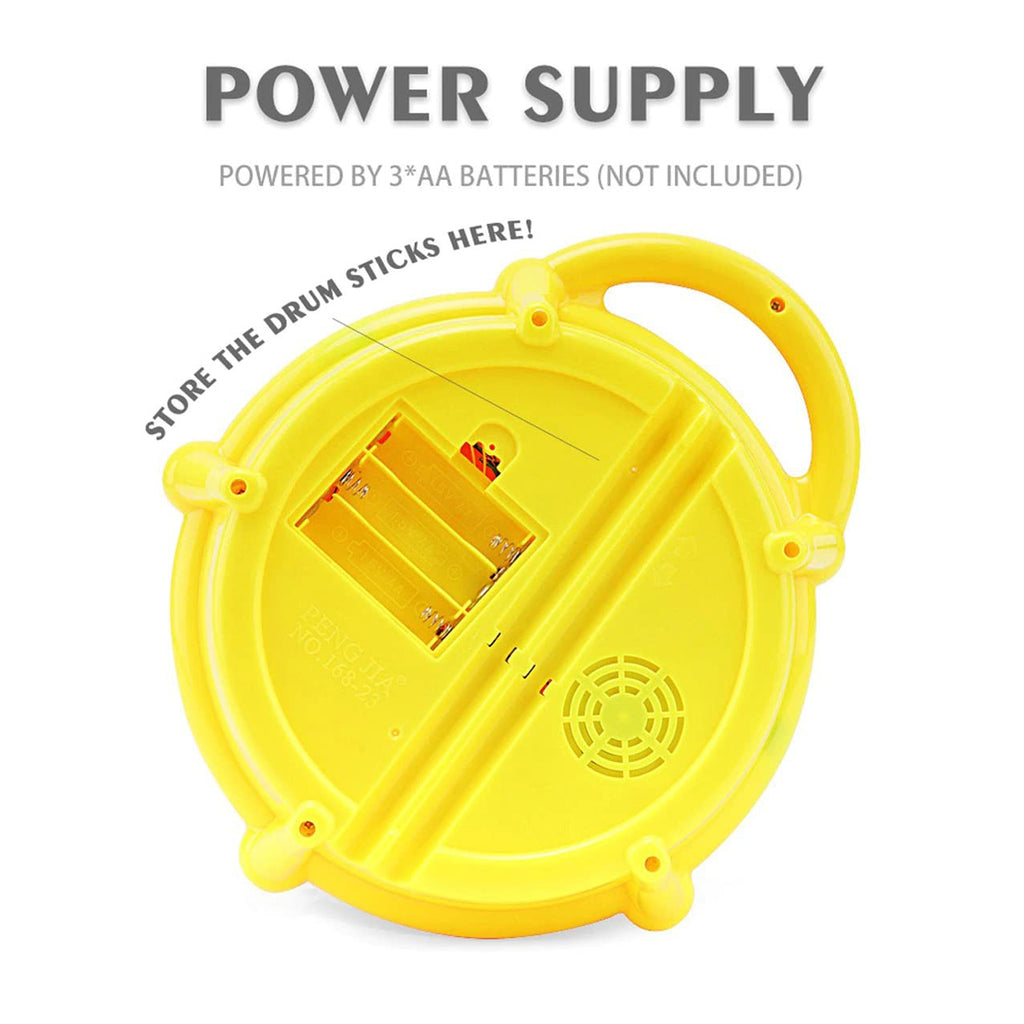 4461 Flash Drum Toys For Kids With Light  Musical Sound Colorful Plastic Baby Drum Musical Toys For Children Baby Toy Instrument Best Gift For Boys  Girls.