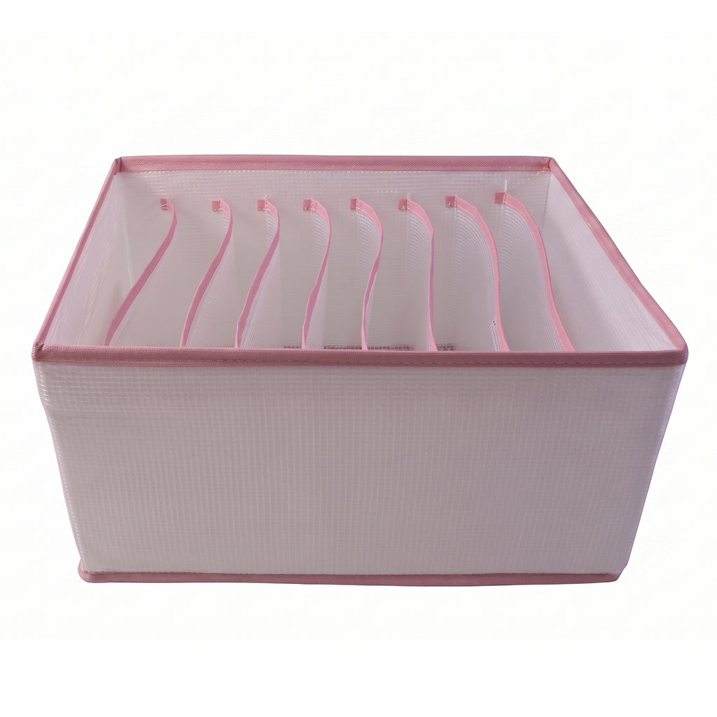9 Section Foldable Clothes Organizer Wardrobe Drawer Storage Box For Jeans (1 Pc)