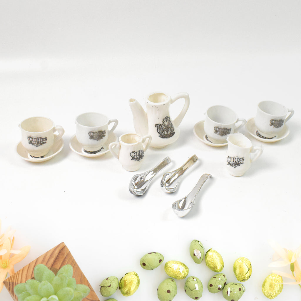 4445 Tickles Tea Toy Set  Coffee Kitchen Plastic Set Toy For Kids Boys  Girls (14 Pcs)