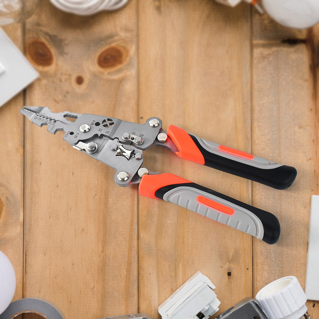 8 In 1 Wire Stripper Pliers Soft Grip