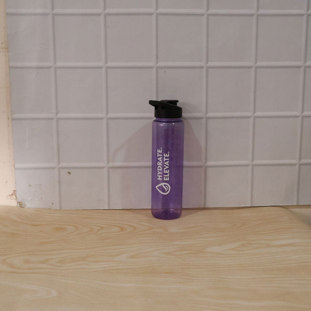 Plastic Motivational Water Bottle With Time Marker And Flip Lid (1000 Ml)