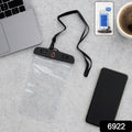 6922 Mobile Cover Pouch Transparent Waterproof Sealed Plastic Smartphone Protective Pouch Coverbag For All Mobile Phones