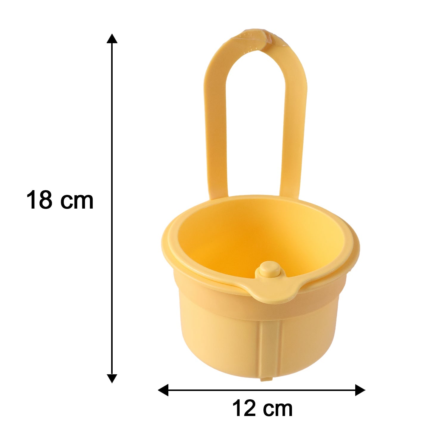 Plastic Hanging Kitchen Sink Drain Basket And Food Strainer With Handle (1 Pc)