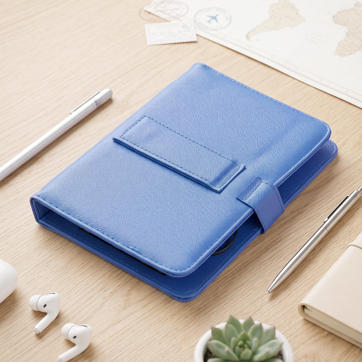 Portable Wired Tablet Keyboard with PU Leather Flip Case and Stand (1 Pc) - Image 4