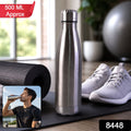 Stainless Steel Leak Proof Water Bottle For Gym School And Office 500ml (1 Pc)