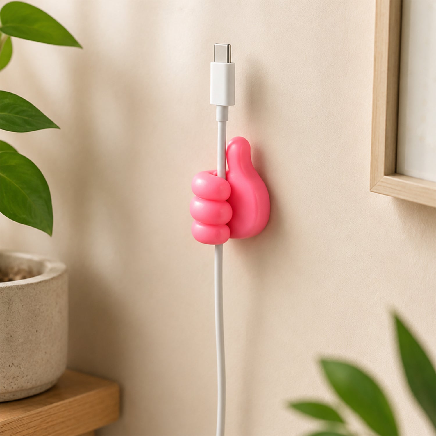 Mix Thumb Shape Wire Holder Self Adhesive Cable Clip (1 Pc)