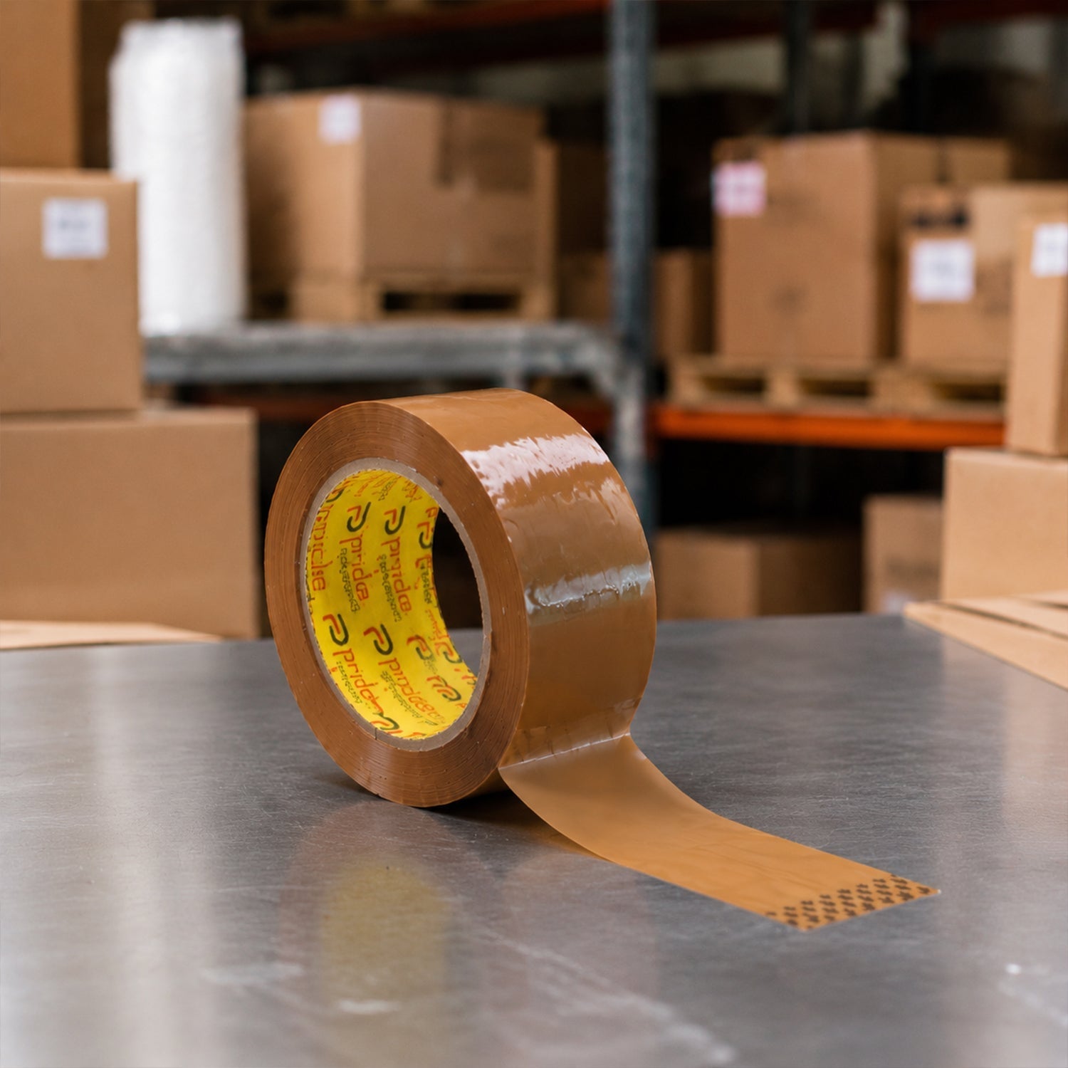Brown Cello Tape For Box Sealing Packing And Shipping Use (120 Mtr)