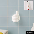 White Multifunctional Multi Functional Hand Shape Wall Clip Hanger Keys Cable Holder