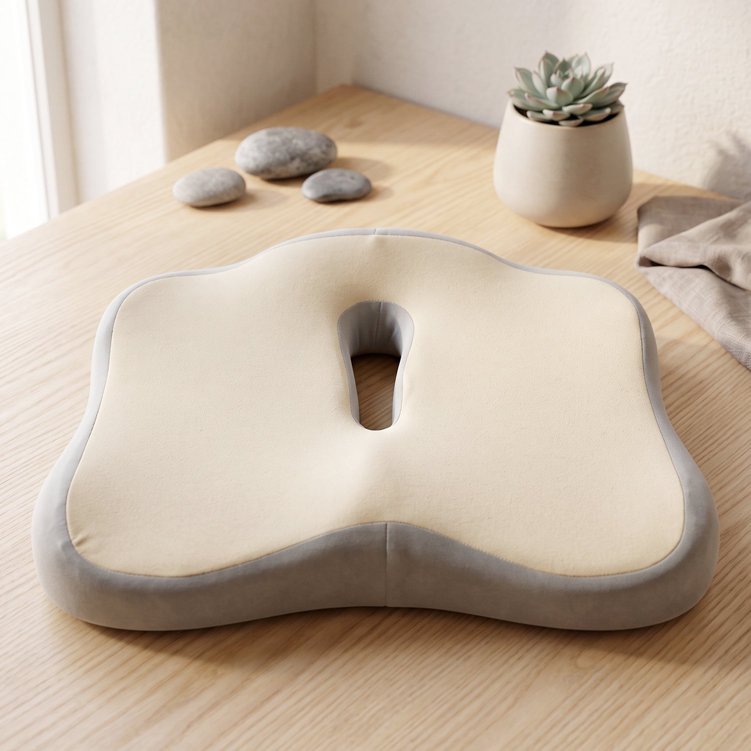 Comfort Memory Foam Ergonomic Seat Cushion For Office Chair (1 Pc)