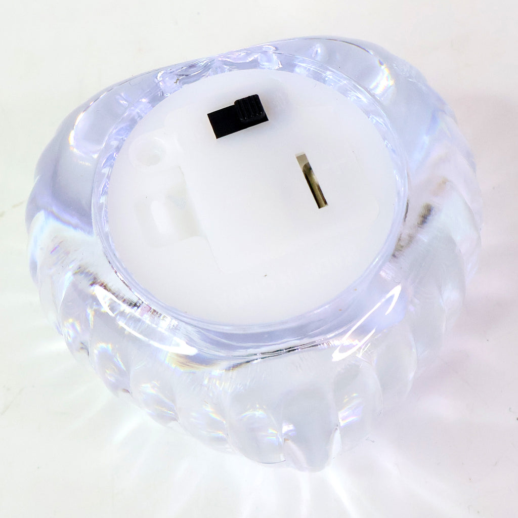 Set Of 3 Heart-shaped Led Flameless Decorative Candles