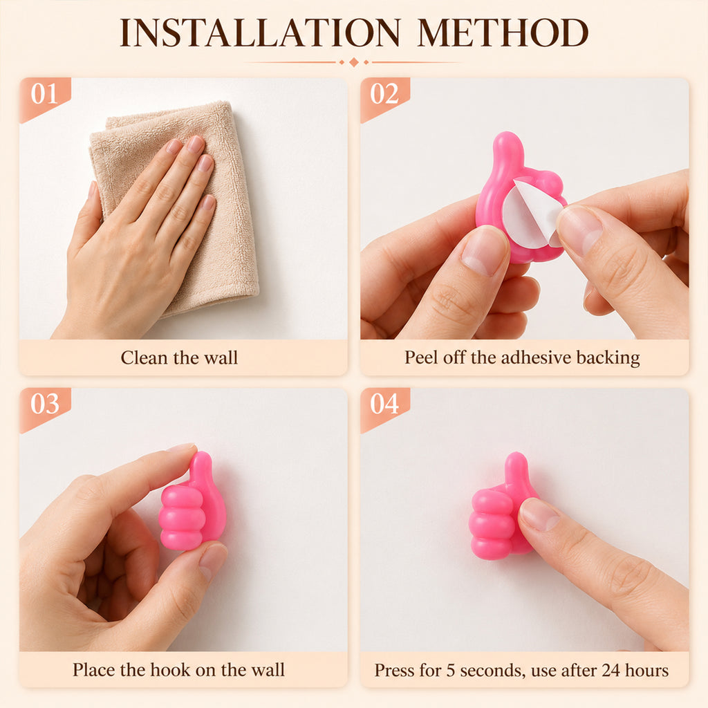 Mix Thumb Shape Wire Holder Self Adhesive Cable Clip (1 Pc)