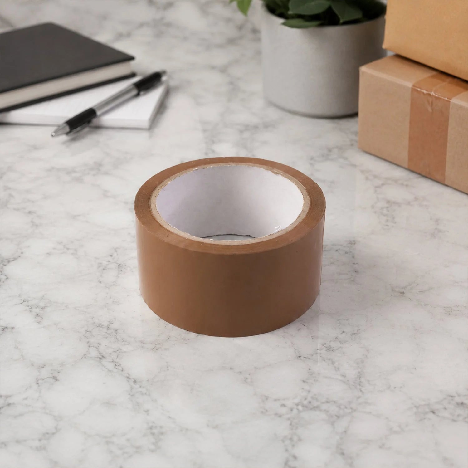 Brown Cello Tape For Box Sealing Packing And Shipping Use (60 Mtr)