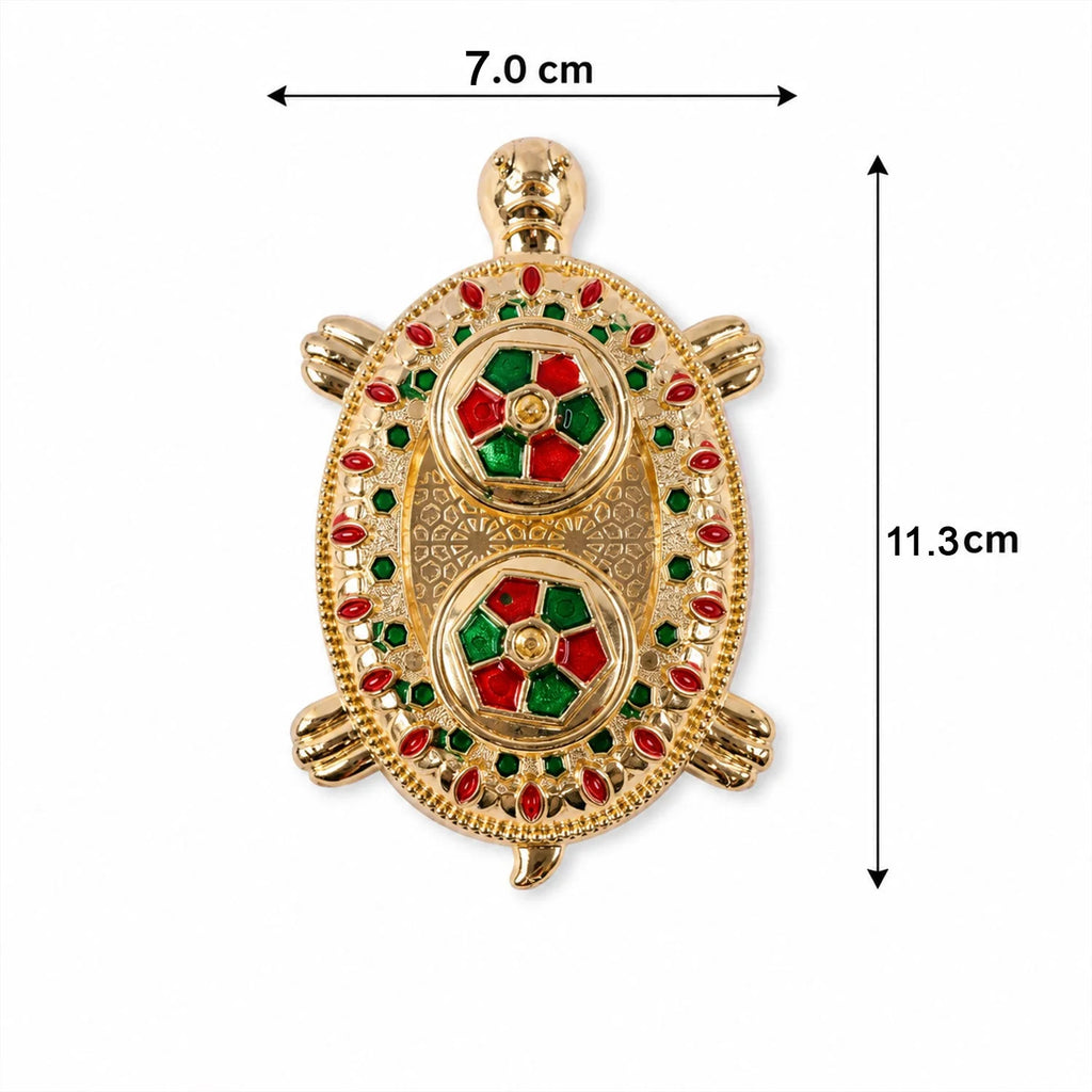 Tortoise Shaped Kankavati Kumkum Holder For Puja And Tilak Rituals (1 Pc)