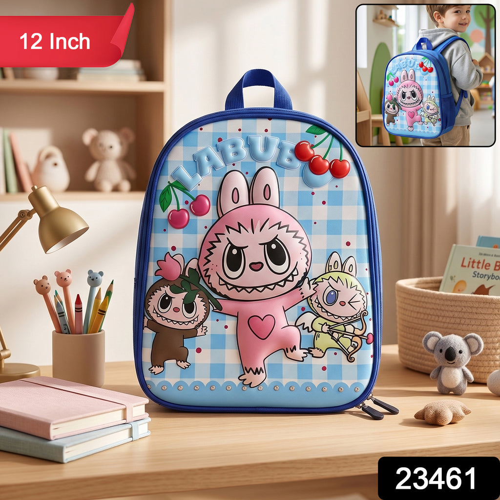 Cute Cartoon Printed Kids School Backpack (1 Pc 12 Inch)