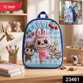 Cute Cartoon Printed Kids School Backpack (1 Pc 12 Inch)