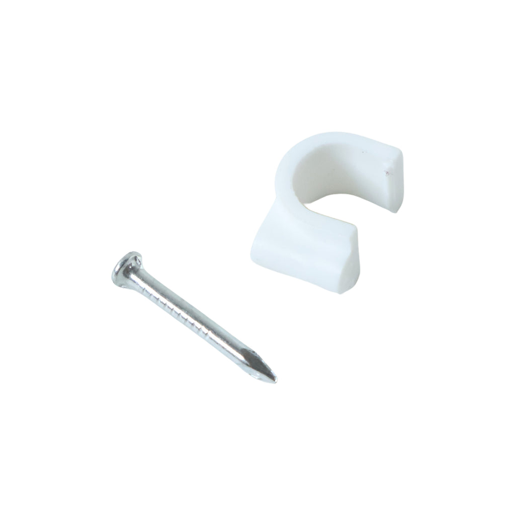Premium Cable Management Nail Clips For Wire Organization (100 Pc  6mm)