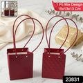 Stylish Foldable Flower Packaging Bag With Handle For Bouquet And Gifting (1 Pc)