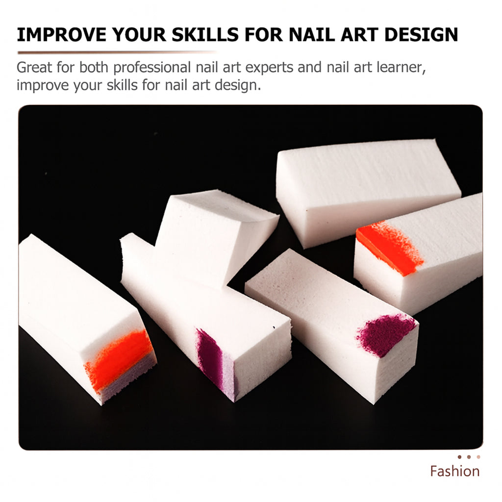 10 Pcs Nail Buffer Blocks  Professional Manicure  Pedicure Nail Polishing Sponge