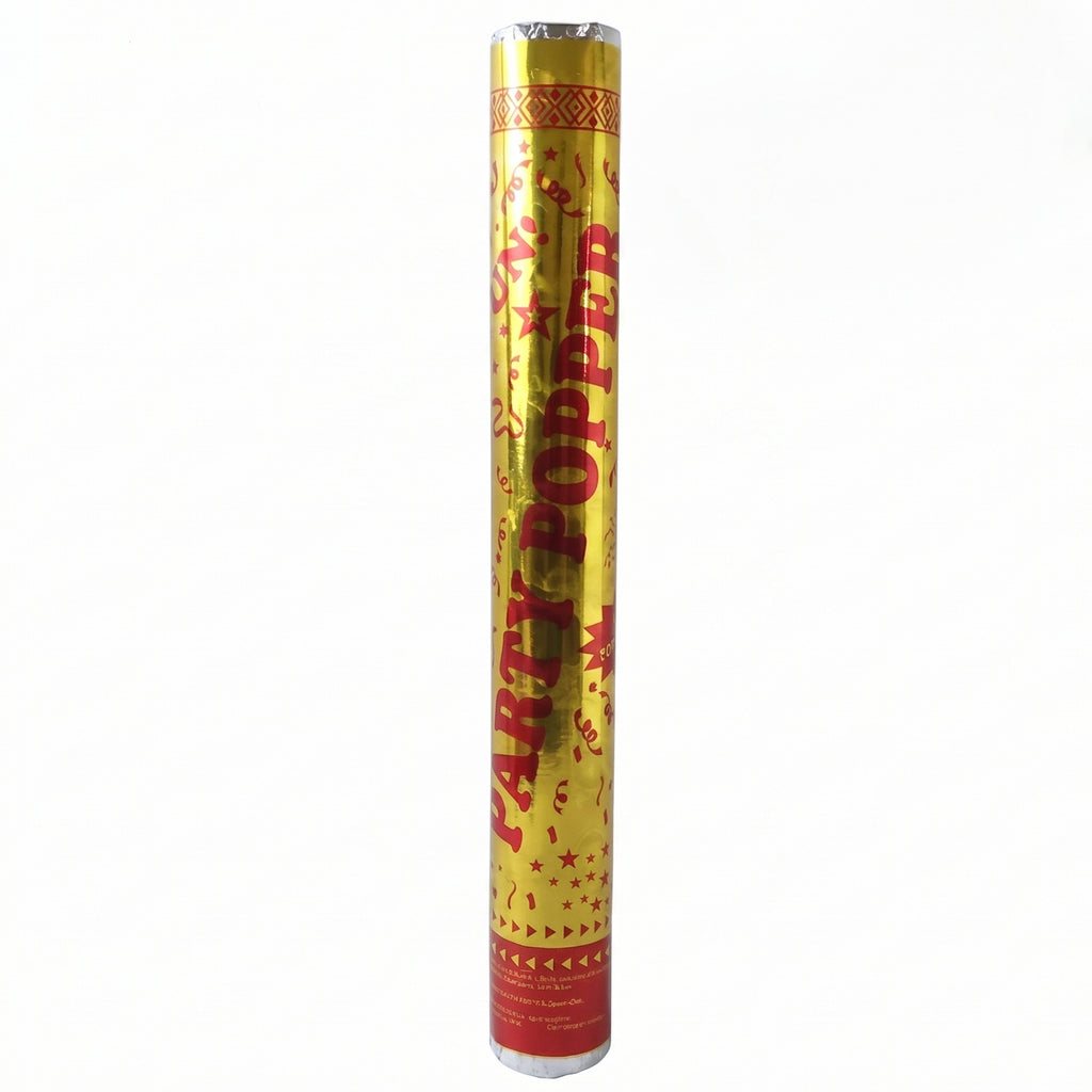 Golden Party Popper Confetti Cannon Shooter For Birthday And Celebration (1 Pc)
