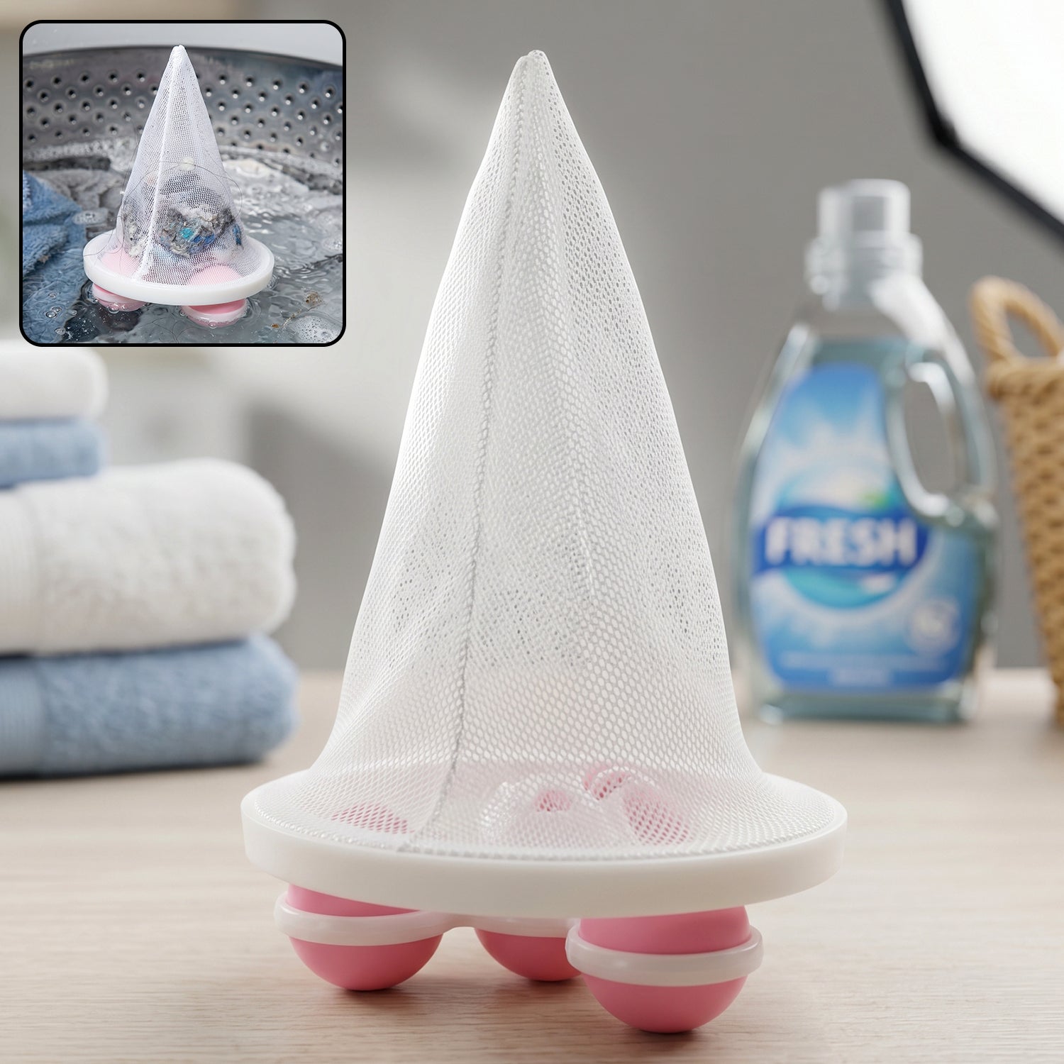 Washing Machine Floating Hair Lint Catcher  Reusable Mesh Filter Balls For Clean Laundry