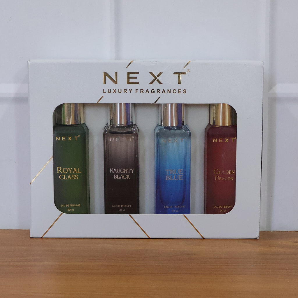 Next Luxury Fragrances Mini Eau De Parfum Gift Set (4 Pc 20 Ml Each)