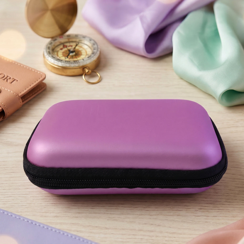 Mini Multi-purpose Travel Storage Case For Earphone Cable Sd Card (1 Pc)